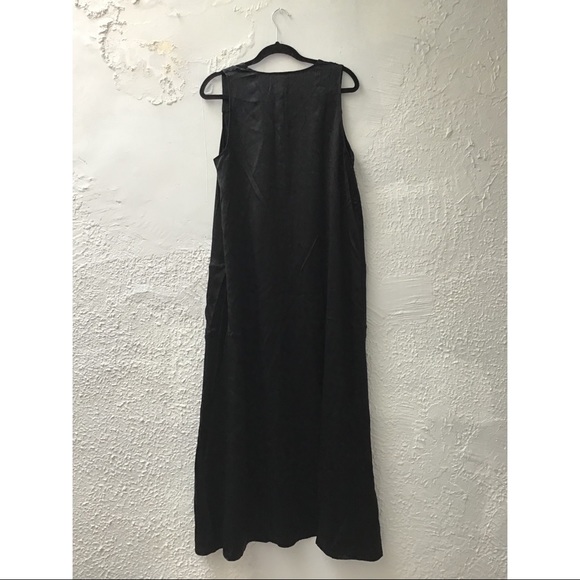 NWT LINDSAY NICHOLAS NY Maxi Dress In Black - Picture 9 of 10